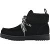 imageWHITE MOUNTAIN Womens Icebox Faux Fur Moc Toe BootieBlackSuede