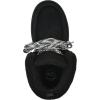 imageWHITE MOUNTAIN Womens Icebox Faux Fur Moc Toe BootieBlackSuede