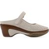 imageWHITE MOUNTAIN Womens Vinto 2 Heeled Mary Jane ClogEggshellSuededSmooth