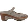 imageWHITE MOUNTAIN Womens Vinto 2 Heeled Mary Jane ClogLt TaupeSueded Smooth