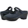 imageWHITE MOUNTAIN Womens Vinto 2 Heeled Mary Jane ClogNavySueded Smooth