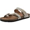 imageWHITE MOUNTAIN Womens Grays Signature ComfortMolded Footbed SandalSandal WoodSuede