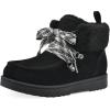 imageWHITE MOUNTAIN Womens Icebox Faux Fur Moc Toe BootieBlackSuede