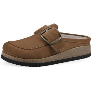 imageWHITE MOUNTAIN Womens Bueno MuleChestnut Suede With Faux Fur