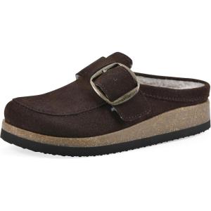 imageWHITE MOUNTAIN Womens Bueno MuleCoco Brown Suede With Faux Fur