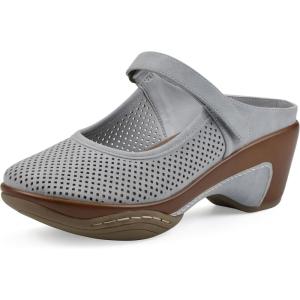 imageWHITE MOUNTAIN Womens Vinto 2 Heeled Mary Jane ClogBlue RaspberrySuededSmooth