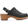 imageWHITE MOUNTAIN Shoes Being Leather Footbeds ClogBlackNubuck