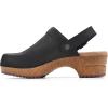 imageWHITE MOUNTAIN Shoes Being Leather Footbeds ClogBlackNubuck