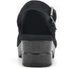 imageWHITE MOUNTAIN Shoes Being Leather Footbeds ClogBlackSuede
