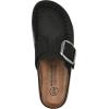 imageWHITE MOUNTAIN Womens Bayberry Buckle Signature ComfortMolded Footbed MuleBlackNubuck