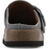 imageWHITE MOUNTAIN Womens Bayberry Buckle Signature ComfortMolded Footbed MuleBlue RaspberrySuede