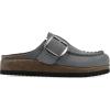 imageWHITE MOUNTAIN Womens Bayberry Buckle Signature ComfortMolded Footbed MuleBlue RaspberrySuede