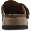 imageWHITE MOUNTAIN Womens Bayberry Buckle Signature ComfortMolded Footbed MuleBrownLeather