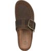 imageWHITE MOUNTAIN Womens Bayberry Buckle Signature ComfortMolded Footbed MuleBrownLeather