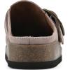 imageWHITE MOUNTAIN Womens Bayberry Buckle Signature ComfortMolded Footbed MuleLt LavenderSuede