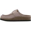 imageWHITE MOUNTAIN Womens Bayberry Buckle Signature ComfortMolded Footbed MuleLt LavenderSuede