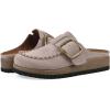 imageWHITE MOUNTAIN Womens Bayberry Buckle Signature ComfortMolded Footbed MuleLt LavenderSuede