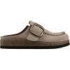 imageWHITE MOUNTAIN Womens Bayberry Buckle Signature ComfortMolded Footbed MuleSandal WoodSuede