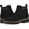 imageWHITE MOUNTAIN Womens Glassie Lug Sole Chelsea Ankle BootieBlackSuede