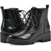 imageWHITE MOUNTAIN Womens Tappy Lug Sole Combat BootBlackPatent