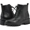 imageWHITE MOUNTAIN Womens Tappy Lug Sole Combat BootBlackSmooth