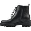 imageWHITE MOUNTAIN Womens Tappy Lug Sole Combat BootBlackSmooth