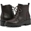 imageWHITE MOUNTAIN Womens Tappy Lug Sole Combat BootBrownSmooth