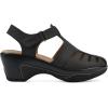 imageWHITE MOUNTAIN Womens Vie Heeled CutOut ClogBlackBuc
