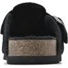imageWhite Mountain Womens Bari ClogBlackSuede WFaux Fur