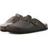 imageWhite Mountain Womens Bari ClogBrownLeather WFaux Fur