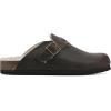 imageWhite Mountain Womens Bari ClogBrownLeather WFaux Fur