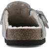 imageWhite Mountain Womens Bari ClogLtgreySuede WFur