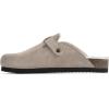 imageWhite Mountain Womens Bari ClogTaupeSuede WFaux Fur