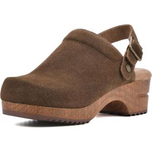 imageWHITE MOUNTAIN Shoes Being Leather Footbeds ClogBrownSuede