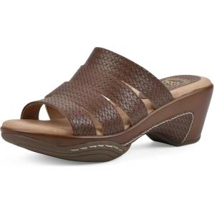 imageWHITE MOUNTAIN Shoes Valora Womens Clog SandalBrownWoven