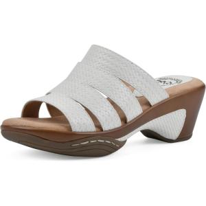 imageWHITE MOUNTAIN Shoes Valora Womens Clog SandalWhiteWoven