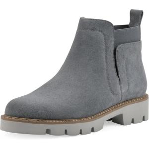 imageWHITE MOUNTAIN Womens Glassie Lug Sole Chelsea Ankle BootieBlue RaspberrySuede