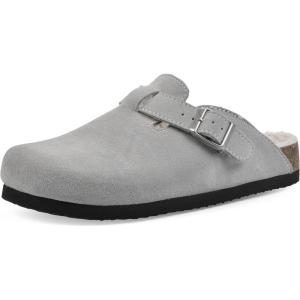 imageWhite Mountain Womens Bari ClogLtgreySuede WFur
