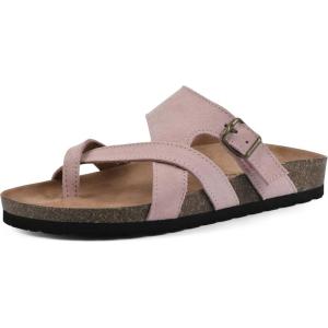 imageWHITE MOUNTAIN Womens Graph Flat SandalBlush PinkSuede