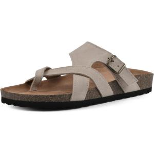 imageWHITE MOUNTAIN Womens Graph Flat SandalSandal WoodSuede