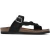 imageWHITE MOUNTAIN Womens Crawford Signature Comfort Molded Footbed Braided SandalBlackNubuck Dksock
