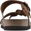 imageWHITE MOUNTAIN Womens Crawford Signature Comfort Molded Footbed Braided SandalWhiskeyLeather