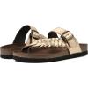 imageWHITE MOUNTAIN Womens Happier Footbed SandalAntiqueGold Leather