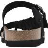imageWHITE MOUNTAIN Womens Happier Footbed SandalBlackNubuck