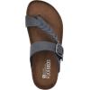 imageWHITE MOUNTAIN Womens Happier Footbed SandalNavyLeather