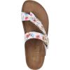 imageWHITE MOUNTAIN Womens Happier Footbed SandalWhiteMultiLeather