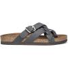 imageWHITE MOUNTAIN Womens Harrington Braided Signature ComfortMolded Footbed SandalBlackNubuck