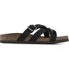 imageWHITE MOUNTAIN Womens Harrington Braided Signature ComfortMolded Footbed SandalBlackNubuk