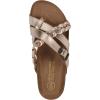 imageWHITE MOUNTAIN Womens Harrington Braided Signature ComfortMolded Footbed SandalRosegoldMetallic