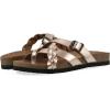 imageWHITE MOUNTAIN Womens Harrington Braided Signature ComfortMolded Footbed SandalRosegoldMetallic